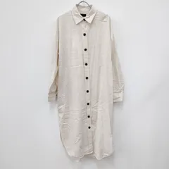 apart by lowrys サイズF コットンリネン シャツ ワンピース アイボリー レディース アパートバイローリーズ【中古】4-0409M◎のサムネイル