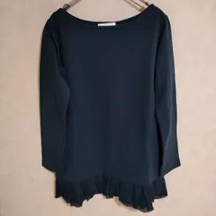 L'Appartement/Deuxieme Classe フリル付きカットソー スウェット Ｔシャツ カットソー ネイビー レディース アパルトモン/ドゥーズィエムクラス【中古】4-0402M△のサムネイル