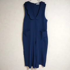 merlot オールインワン スカラップカラー サロペット ネイビー レディース メルロー【中古】4-0421M△のサムネイル
