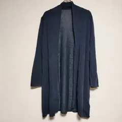 Tiaclasse XXL レーヨンナイロン ロングトッパー カーディガン ネイビー レディース ティアクラッセ【中古】4-0803M∞のサムネイル