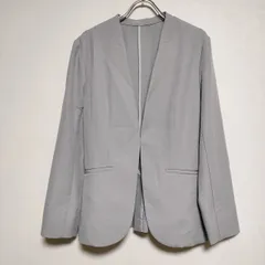 any SiS ストレッチ ノーカラー テーラードジャケット 23SS グレー レディース エニィスィス【中古】4-0803M∞のサムネイル