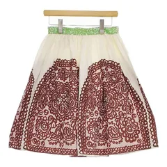marimekko KAPSONI スカート ベージュ グリーン ブラウン レディース マリメッコ【中古】5-0403M∞のサムネイル