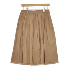DRESSTERIOR merceria dressterior 38 コットンプリーツ スカート ベージュ レディース ドレステリア【中古】5-0413M∞のサムネイル