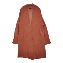Amina チャイハネ ロング コットン 羽織 カーディガン ブラウン レディース アミナ【中古】5-0728M△のサムネイル