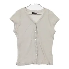 mina perhonen ミナ時代 gs8109 cut&sew sand ノースリーブ カーディガン ライトグレー レディース ミナペルホネン【中古】5-0824M∞のサムネイル