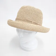 merlot ラフィア 帽子 ハット ベージュ レディース メルロー【中古】5-0828M◎のサムネイル