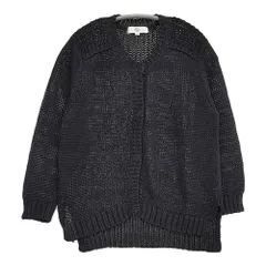 Harriss リネンニット クルーネック サイズ36 スナップボタン カーディガン ブラック レディース ハリス【中古】5-0819M♪のサムネイル