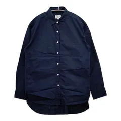 Harriss コットン パンチング加工 長袖シャツ ネイビー レディース ハリス【中古】5-1124M∞のサムネイル