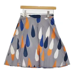 marimekko CHARY WESTBERG Pisaroi ピサロイ 雫 サイズ34 フレア スカート グレー レディース マリメッコ【中古】6-0210M♪のサムネイル
