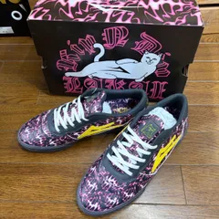 コラボ‼️RIPNDIP リップンディップ⚫︎LAKAI ラカイ　靴　スニーカー　ケンブリッジ　Cambridge  ピンクフレーム　レオパード  26.5 27のサムネイル