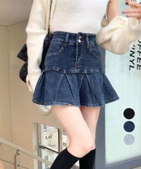 ミシェルマカロン 美脚デニムスカパン - メルカリ