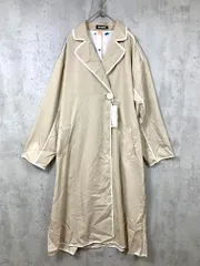新品 MARY QUANT マリークワント 221-521401-040-3 定価26400円 パイピングオーバートレンチ ロング コート sizeM/ベージュ ■■◎レディースのサムネイル