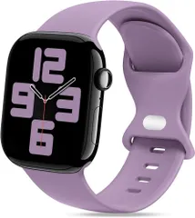 THWALK コンパチブル Apple Watch バンド ベルト Ultra 2/Ultra SE Series 10/9/8/7/6/5/4 に対応 (イングリッシュラベンダー, 44mm/45mm/46mm/49mm M/L)
