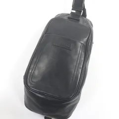 美品□BALLY バリー TABEL-MD レザー トレインスポッティング ワンショルダーバッグ ボディバッグ 斜め掛けバッグ ブラック メンズ