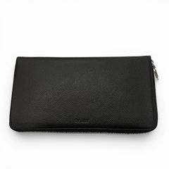 極美品　BALLY バリー レザーラウンドジップ長財布　ブラック　オーガナイザー 極美品▽BALLY バリー レザー ロゴ刻印 ラウンドジップ ロング