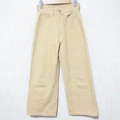 美品 25SS PUBLIC TOKYO パブリックトウキョウ コントアーラインデニムパンツ ジーンズ サイズ1 ベージュ レディース 古着 中古 USEDのサムネイル