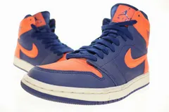 ナイキ NIKE WMNS AIR JORDAN 1 RETRO HI PREMIUM BLUE VOID TURF ORANGE 23.5cm AH7389-408 AJ1 エア ジョーダン レトロ ハイ ブルー ボイド ターフ オレンジ ●▲260121