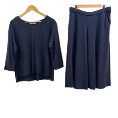 DoCLASSE(ドゥクラッセ) レディースパンツセットアップ レディース美品  - ネイビー ウエストゴム