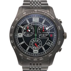 グッチ 腕時計 メンズ Gタイムレス YA126260 黒 クロノグラフ ロゴ 