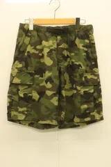 【中古】 GRAMICCI メンズショートパンツ M ショートパンツ GRAMICCI x SHIPS M 茶 ブラウン 緑 グリーン カーキ 迷彩 カモフラージュ
