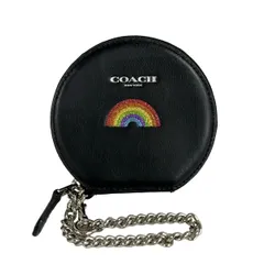 COACH(コーチ) コインケース美品  - F25843 黒 レザー