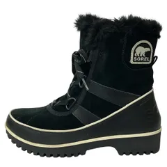 SOREL(ソレル) ショートブーツ 23 レディース美品  - 黒×白 インソール取外し可/waterproof
