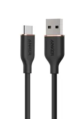 【人気商品】Anker USB-C ＆ USB-A ケーブル (Flow) 絡まないケーブル 15W 結束バンド付き USB-C機器対応 シリコン素材採用 Galaxy iPhone 17 / 16 / 15 各種対応 0.9m ミッドナイトブラック
