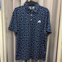 FootJoy FJ 半袖ポロシャツ ネイビー 花柄 XL - メルカリ