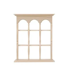 ミニチュア 1/6スケール 木製 カップホルダー コップ棚 収納ラック Sサイズ [ナチュラル(オイル仕上げなし)]