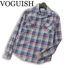 VOGUISH ヴォーギッシュ ルパート 通年★ 長袖 チェック柄 ワーク シャツ Sz.M メンズのサムネイル