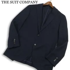 THE SUIT COMPANY スーツカンパニー 通年★ アンコン テーラード ジャケット Sz.175cm 6Drop　メンズ ネイビーのサムネイル