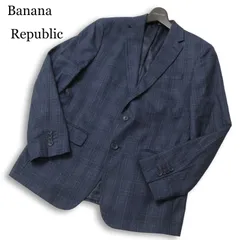 Banana Republic バナナリパブリック 通年 総裏★ SLIM FIT チェック テーラード ジャケット ブレザー Sz.S　メンズのサムネイル