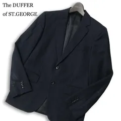 The DUFFER of ST.GEORGE ダファー オブ セントジョージ 通年 総裏 ストライプ テーラード ジャケット Sz.S メンズ ネイビーのサムネイル