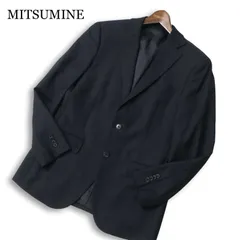 MITSUMINE ミツミネ 通年 REDA イタリア製生地★ 総裏 織柄 テーラード ジャケット Sz.A5 メンズ ネイビーのサムネイル