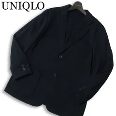 23SS★ UNIQLO ユニクロ 通年 コンフォート 2B アンコン テーラード ジャケット Sz.XL メンズ ネイビー 大きいサイズ