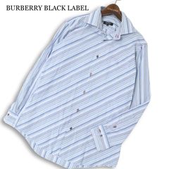 BURBERRY BLACK LABEL ストライプシャツ 長袖 42 - メルカリ