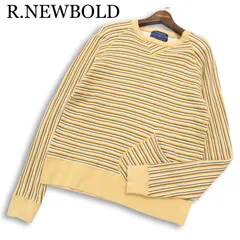 R.NEWBOLD ポールスミス 通年★ ボーダー プルオーバー スウェット トレーナー Sz.M メンズのサムネイル