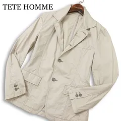 TETE HOMME テットオム 通年★ スリム コットン ジャケット Sz.5 メンズ ベージュのサムネイル