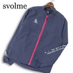【未使用】 svolme スボルメ 通年 ロゴプリント トラック ジャケット ブルゾン Sz.XS メンズ ネイビー サッカー フットサル