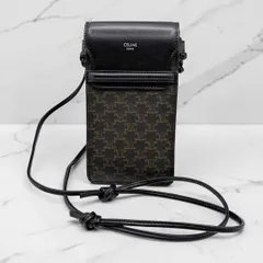 ⭐️美品⭐️ セリーヌ トリオンフキャンバス モバイルポーチ マカダム柄