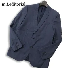 m.f.editorial タカキュー 通年 総裏 Marzotto生地★ ストライプ ビジネス テーラード ジャケット Sz.Y6 メンズ 紺 ネイビーのサムネイル