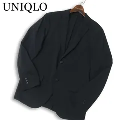 UNIQLO ユニクロ 通年 感動ジャケット★ スリムフィット ストレッチ テーラード ジャケット Sz.M メンズ 黒