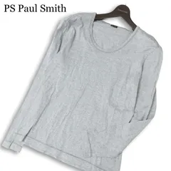 PS Paul Smith ポールスミス 通年★ 長袖 Uネック 長袖 カットソー ロンTシャツ 日本製 Sz.S メンズ 灰 グレーのサムネイル