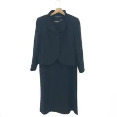 Hardy Amies ハーディ エイミス 通年 ジャケット&amp;ワンピース フォーマル セットアップ スーツ Sz.11 レディース 黒 冠婚葬祭 Hardy Amies ハーディ エイミス 通年 ジャケット&ワンピース