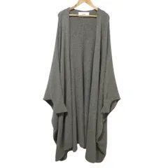 良品 RIM.ARK リムアーク キャメルブレンド ワイドボリューム カーディガン F グレー レディース 古着 中古 USED