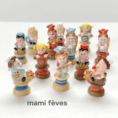 フェーブ、フェーヴ、feve、フランス陶器、マトリョーシカ、セット、置物 フェーブ、フェーヴ、feve、フランス陶器、マトリョーシカ、セット