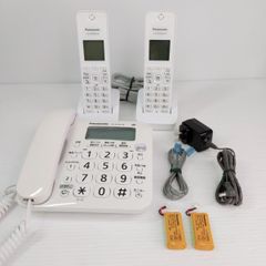 パナソニックFAX子機KX-FKD556-W& 充電台各2台&蓄電池2個 - メルカリ