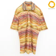 ミッソーニ MISSONI 半袖ポロシャツ 総柄 イタリア製 ロゴボタン メンズ [a996874]のサムネイル