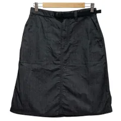 美品 THE NORTH FACE ノースフェイス ナイロンデニムフィールドスカート NBW82136 サイズM グレー レディース 古着 中古 USEDのサムネイル
