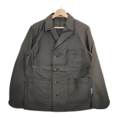 Scye FINX Cotton Moleskin D.B 1121-41060 サイズ38 定価60500円 テーラードジャケット チャコールグレー メンズ サイ【中古】4-1201M♪のサムネイル